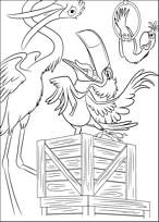 coloriage rio rafael fait son numero